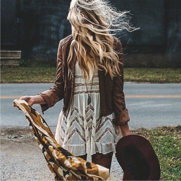 Free People Voile and Lace Trapeze Ruffle Tunic Mini Dress Tea Combo Polka Dot - Picture 1 of 8